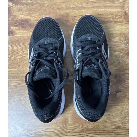 Saucony Cohesion 14 Black/Pink Athletic Running Shoes Sneakers Women's Size 9.5 - Picture 5 of 7